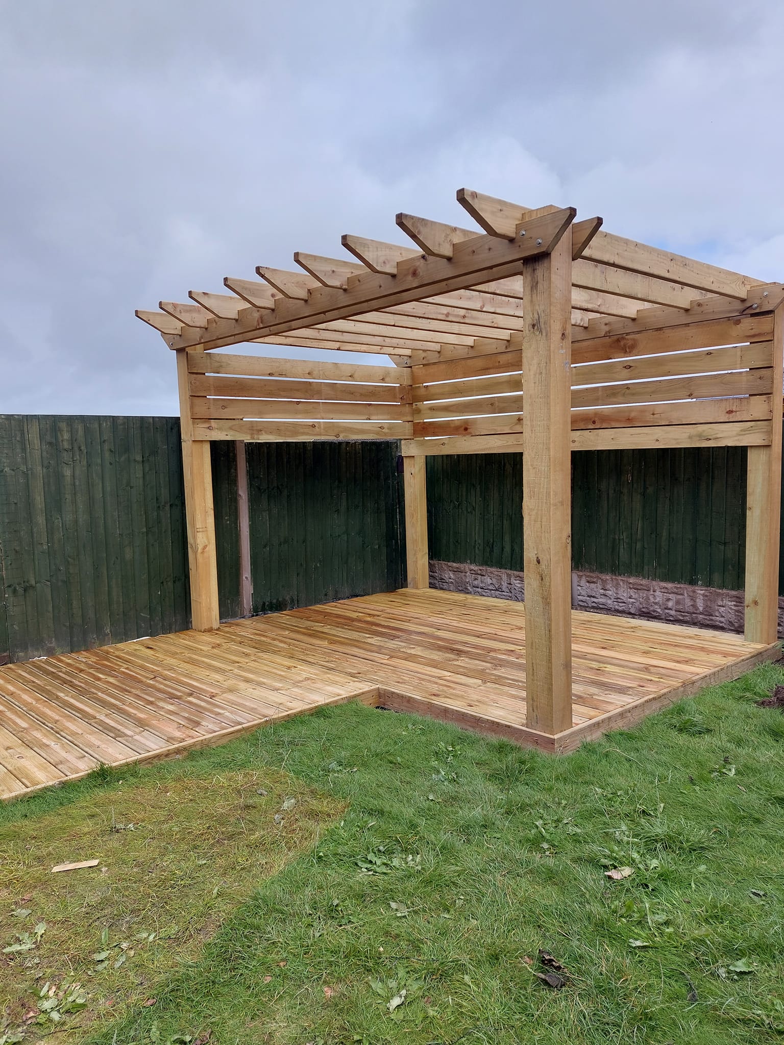 pergola building in Wrexham